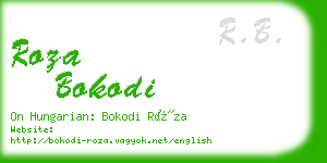 roza bokodi business card